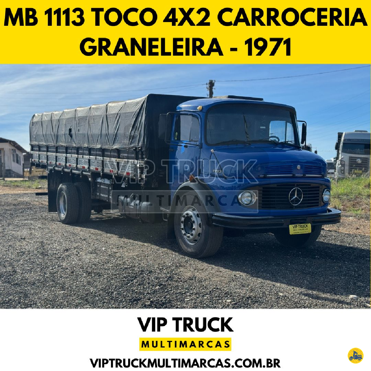 CAMINHAO MERCEDES-BENZ MB 1113 Graneleiro Toco 4x2 Vip Truck Multimarcas ICARA SANTA CATARINA SC